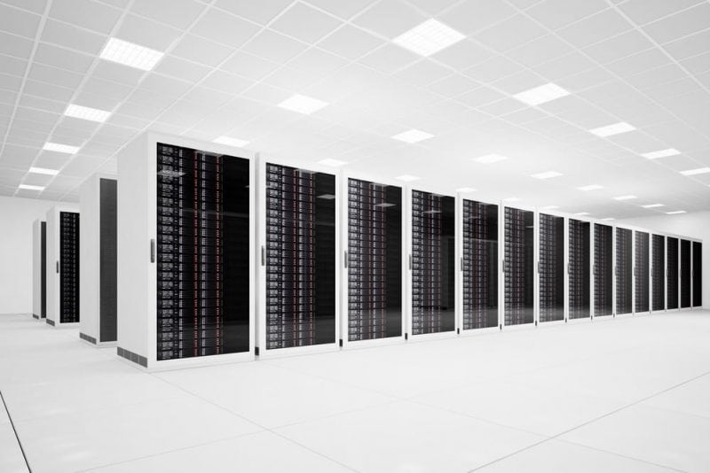 white server room