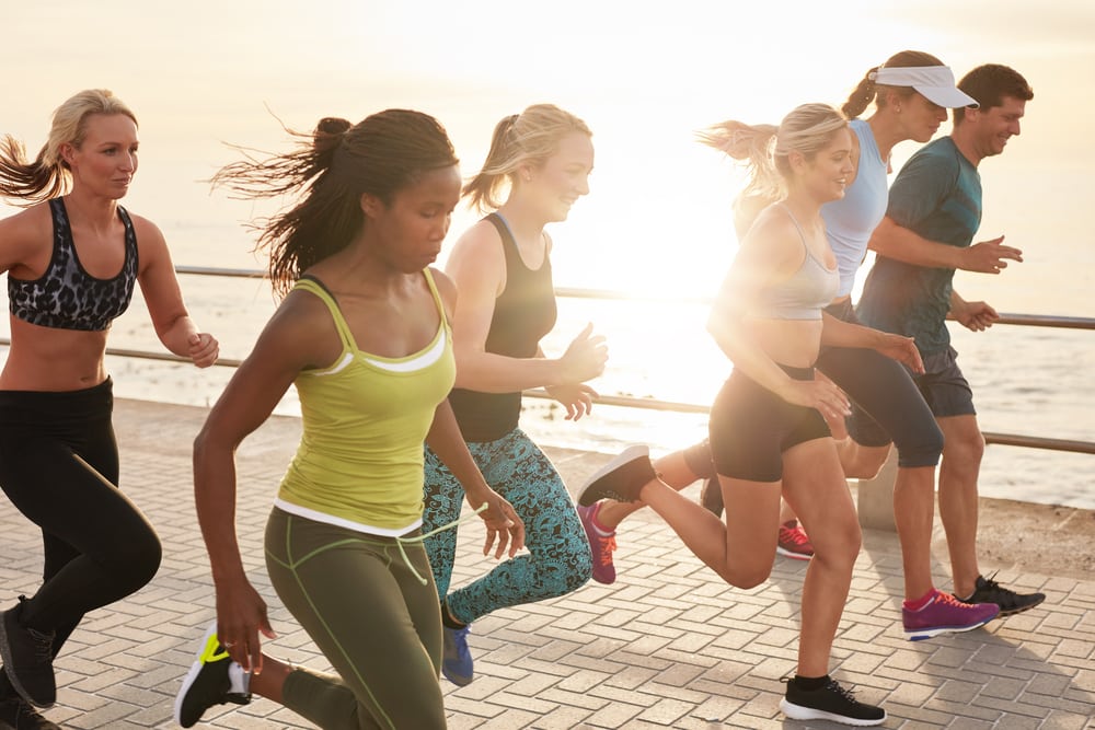 people running for charity